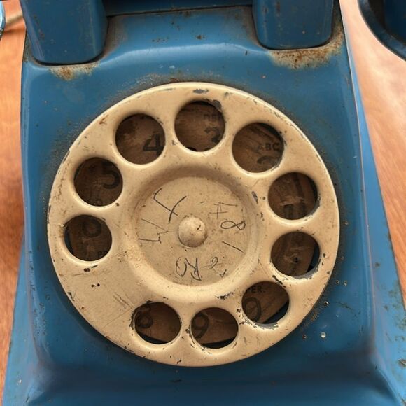 Vintage Blue Rotary child’s play Phone - Picture 5 of 8